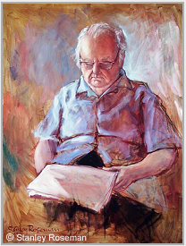 Portrait by Stanley Roseman of Virgil Thomson, 1972, oil on canvas, Collection of the artist.  Stanley Roseman   